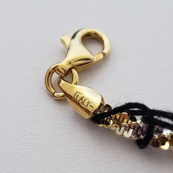 Made in Italy 925 Sterling Silver Two Tone Bracelet - Picture 6 of 8